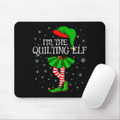 Family Matching Women Girls I'm The Quilting Elf C Muismat (Met muis)