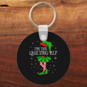 Family Matching Women Girls I'm The Quilting Elf C Sleutelhanger (Voorkant)