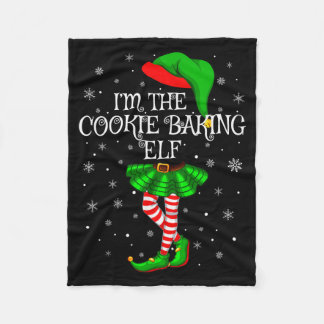 Family Matching Women Girls The Cookie Baking Elf  Fleece Deken