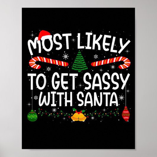 Family Matching Xmas Most Likely To Get Sy With Sa Poster (Voorkant)