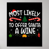 Family Matching Xmas Most Likely To Offer Santa A Poster (Voorkant)