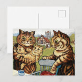 Family Matters by Louis Wain Briefkaart (Voorkant / Achterkant)