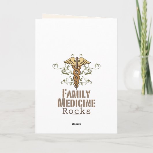 Family Medicine Rocks Wenskaart Kaart (Achterkant)