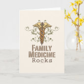 Family Medicine Rocks Wenskaart Kaart (Gele Bloem)