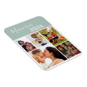 Family Memories 5 foto collage groen Magneet (Rechterzijde)
