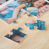 Family Memories 9 Photo Grid Personalized Collage Legpuzzel (Zijkant)