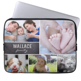 "Family Memories" Custom Photo Laptop Hoesje met C Laptop Sleeve