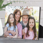 Family Memories Personalized Grandparent Photo Fotoplaat<br><div class="desc">Create a special keepsake with this custom photo display with easel, designed to showcase one favorite photo in a sleek, modern display. Perfect for highlighting a cherished moment—whether it’s the grandkids, a family portrait, a pet, or a special memory. This single-photo block allows for personalized touches, making it an ideal...</div>