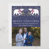 Family Merry Holiday - kerstfotokaart Feestdagenkaart (Voorkant)