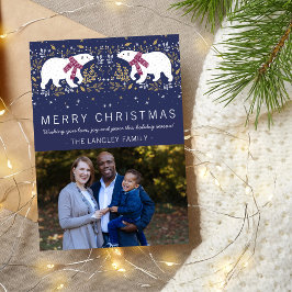 Family Merry Holiday - kerstfotokaart Feestdagenkaart