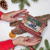 Family Merry Kerstfeestay Fotokaart Feestdagenkaart