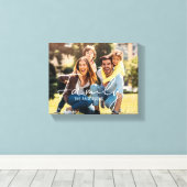 Family Modern typography overlay phot Canvas Print (Insitu (Houten vloer))