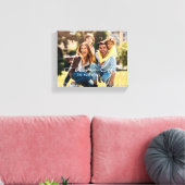 Family Modern typography overlay phot Canvas Print (Insitu (Woonkamer))