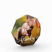 FAMILY Moderne Simple Hearts Love Script Fotoblokken (Links)