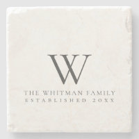 Family Monogram Marble