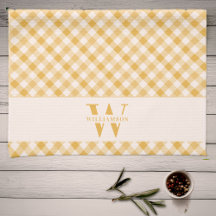 Family Monogram Sunny Yellow Pset Chic Farmhouse