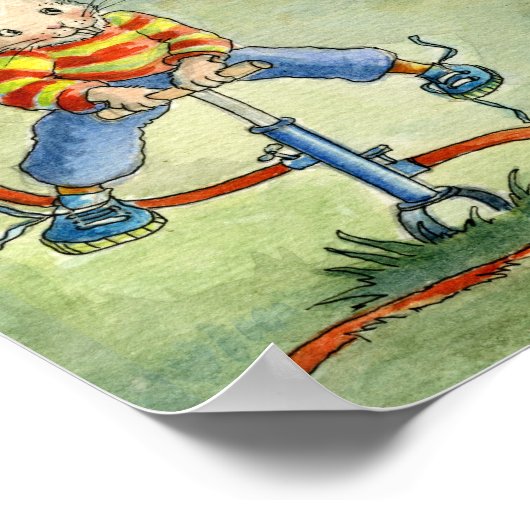 Family Mouse Summer Picnic Poster (Hoek)