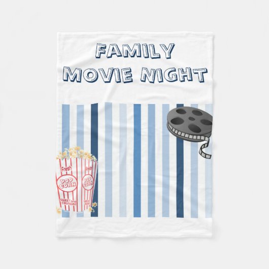 Family Movie Night Fleece Blanket (Voorkant)