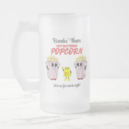 Family Movie Theater Fun Popcorn Mascots  Matglas Bierpul