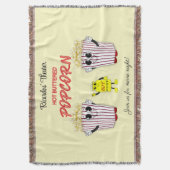 Family Movie Theater with Hot Buttered Popcorn  Deken (Voorkant Verticaal)