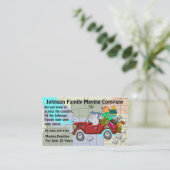 Family Moving Company Visitekaartje (Staand voorkant)