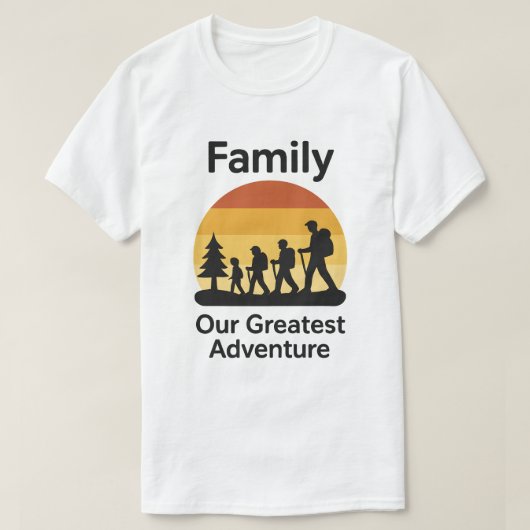 Family My Greatest Adventure T-Shirt – Cozy Parent (Design voorkant)