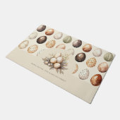  Family Name Beige Personalized Easter Deurmat (Schuin)