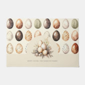  Family Name Beige Personalized Easter Deurmat (Voorkant)