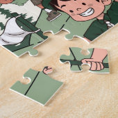 Family Name Camping Legpuzzel (Zijkant)