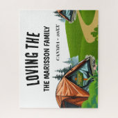 Family Name Camping Legpuzzel (Verticaal)