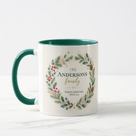 Family Name Christmas Memories Gift Mok