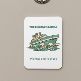 Family Name Cruise Ship Door Marker Magneet
