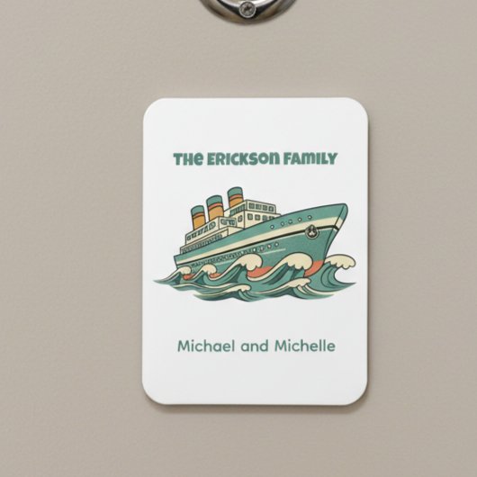 Family Name Cruise Ship Door Marker Magneet