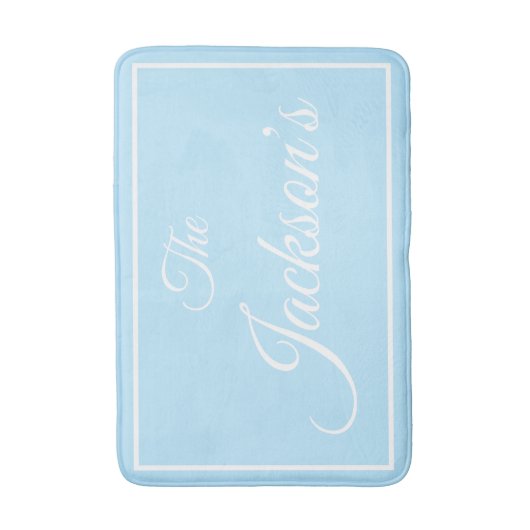 Family name personalized bath mat (Voorkant Verticaal)