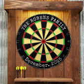 Family Name Personalized  Dartboard Dartbord