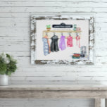 Family Name Personalized Mudroom Keepsake Print<br><div class="desc">Personalized wall art that the hele familie will love. Featuring a stunning watercolor mudroom scene with spots to add your own familiy names. Always a hit, no matter the recipient. Shop today for that extra special gift! We can make you an expertly personalized gift that is immediately heirloom worthy. Contact...</div>