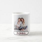 Family Name Photo Mug – Gift for Loved Ones Koffiemok (Center)