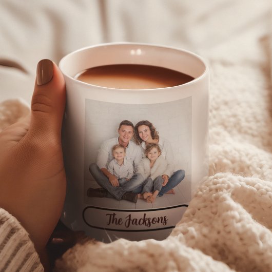 Family Name Photo Mug – Gift for Loved Ones Koffiemok