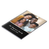 Family Name Photo Picture Personalize  Notitieboek (Linkerzijde)