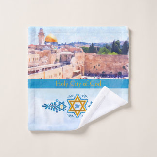 Family Name Temple Mount Jerusalem Bad Handdoek