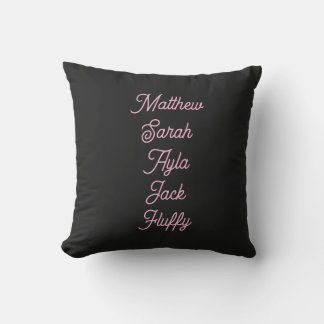 Family names personalized indoor/outdoor pillow buitenkussen
