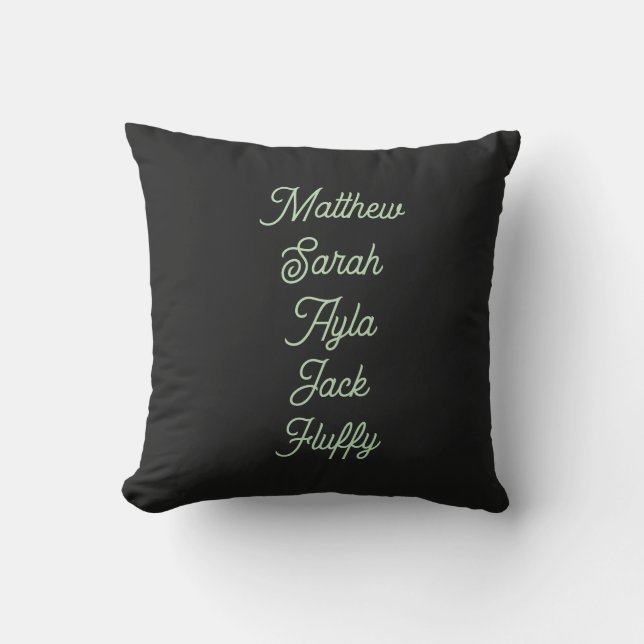 Family names personalized indoor/outdoor pillow buitenkussen (Voorkant)