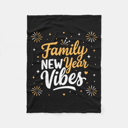 Family New Year 2026 Matching Party Crew  Fleece Deken (Voorkant)