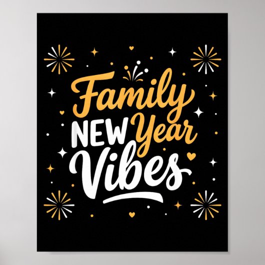 Family New Year 2026 Matching Party Crew  Poster (Voorkant)