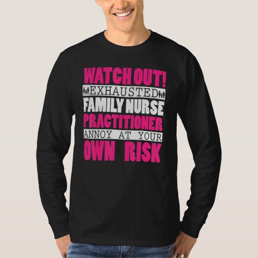 Family Nurse Practitioner Apparel Cute Fnp Design T-shirt (Voorkant)