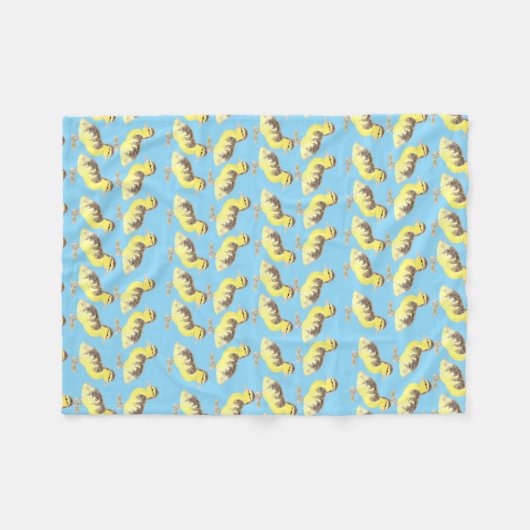 Family of  Ducks Fleece Blanket  (Voorkant (Horizontaal))