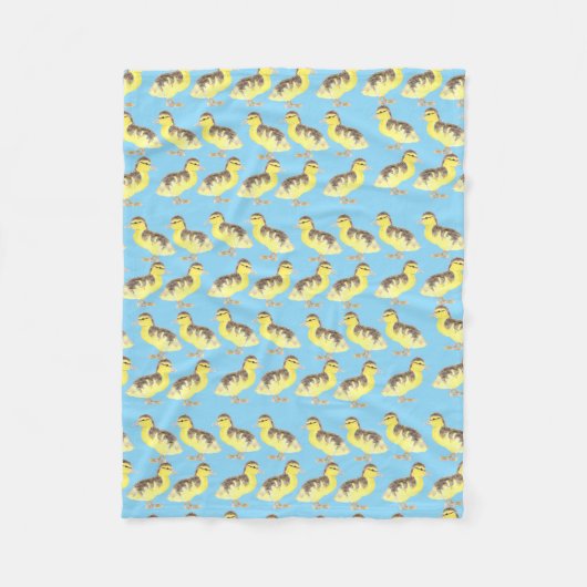 Family of  Ducks Fleece Blanket  (Voorkant)