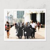 Family on boardwalk briefkaart (Voorkant)