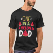 Family One In A Melon Dada Birthday Party Matching T-shirt (Voorkant)