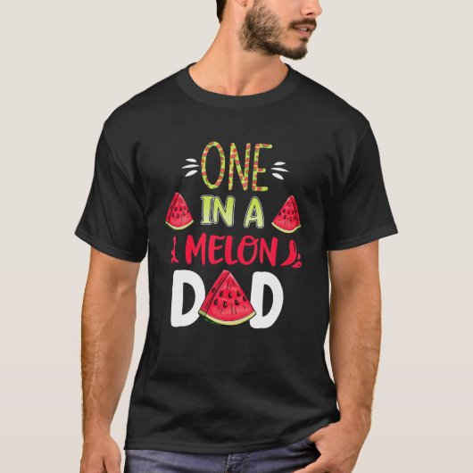 Family One In A Melon Dada Birthday Party Matching T-shirt (Voorkant)